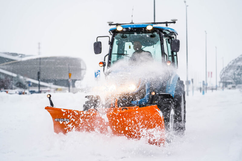 snow clearing tractor